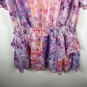 Amanda Uprichard Adriel Mini Cocktail Fairy Cotton Candy Wash‎ Ruffle Dress Sz M thumbnail 11