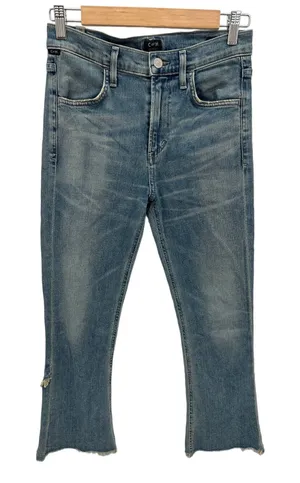 Citizens of Humanity Womens Drew Fray High‎ Rise Crop Flare Denim jeans Size 26 thumbnail 1