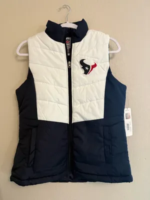 NFL Team Apparel Houston Texans NFL Puffer Vest Size M thumbnail 1