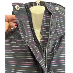 Roxy 5K Silver Snowboard/Ski Jacket Black With Multicolor‎ Pinstripe Size XL thumbnail 13