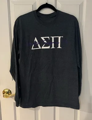 Delta Sigma Pi Shirt Gray Size M thumbnail 1