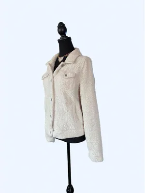 Vintage Y2K Mudd Faux Fur Sherpa McBling Jacket size large thumbnail 5