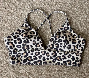 Leopard Print Bikini Top Multiple thumbnail 1