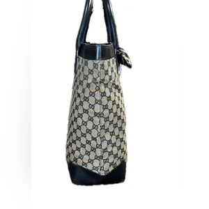Authentic Gucci GG Monogram Canvas Tote Handbag thumbnail 4