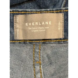 Everlane The Curvy Cheeky Jean Women’s 28 High Rise Crop Straight Leg thumbnail 14