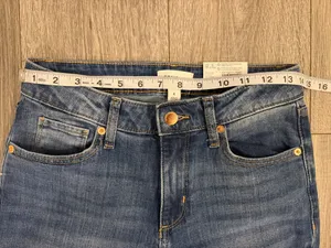 Sonoma Mid-Rise Straight Leg Blue Jeans thumbnail 6