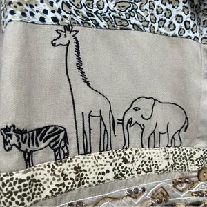 Dressbarn xl safari Animal Print ButtonUp embroidered beaded top jacket cardigan thumbnail 12