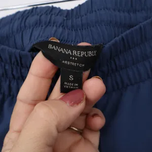 Banana Republic Joggers Womens S Airstretch Navy Blue Tapered Excellent thumbnail 2