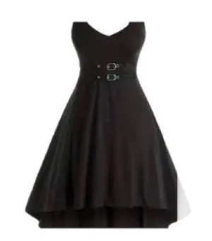 Women’s Black Goth Style Dress 14 thumbnail 1