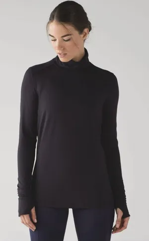 Lululemon Ready to Rulu Turtleneck Pullover Long Sleeve Shirt Top Black Size 6* thumbnail 1