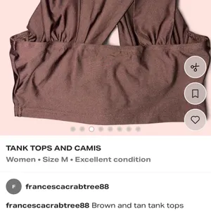 Assorted Brown and Beige Tops Size M thumbnail 3