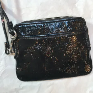 Coach Black Leather Wristlet thumbnail 2