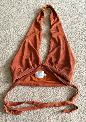 Hello Molly Crop Top Rust Colored thumbnail 3
