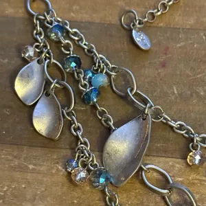 Vintage Loft triple strand layered charm necklace thumbnail 4