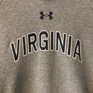 Under Armour Size Small University of Virginia Gray Hooded Sweatshirt thumbnail 3