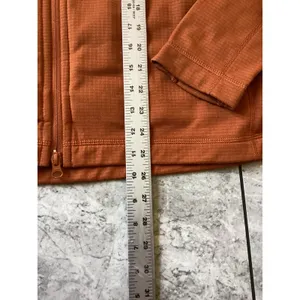 Fjallraven Abisko Lite Fleece Jacket Womens L Orange Full Zip Grid Mid Layer thumbnail 5