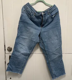 Free People Light Blue Denim Ankle Jeans thumbnail 1