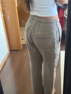 aritzia tna tan cargo sweatpants thumbnail 3