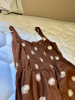 Seashell Dress Brown Size L thumbnail 4