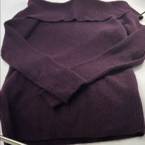 Bloomingdale's Off-the-Shoulder Plum Sweater cashmere thumbnail 8