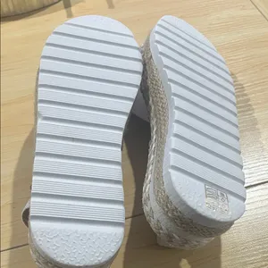 SHEIN Cream Espadrille Flats thumbnail 3