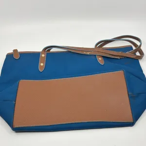 Coach Blue and Tan Tote Bag thumbnail 3