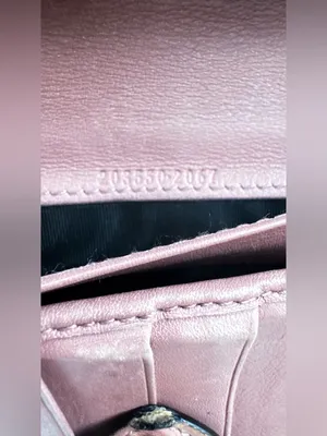 Gucci Vintage Pink Brown & Beige Monogram Canvas Heart Snap Wallet thumbnail 6
