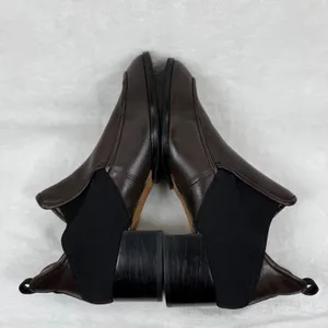 Donald Pliner‎ Benson Dark Brown Leather Block Heel Ankle Booties Womens 8.5 M thumbnail 9