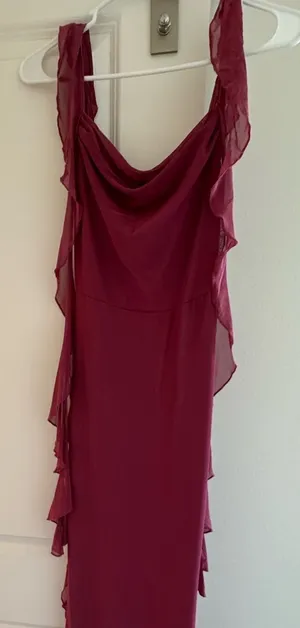Cider NWT - Mesh Ruffle Hem Maxi Dress thumbnail 1