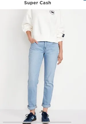 Old Navy Mid-Rise Jeans Boyfriend thumbnail 4
