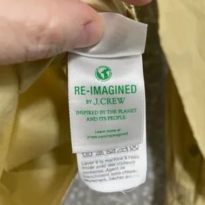 J Crew Reimagined Long Sleeve Lightweight Henley Top - Size Small - Yellow/Green thumbnail 6