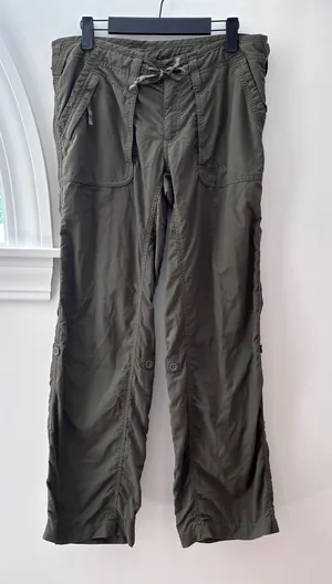 The North Face Womens Green Roll Up Hiking Cargo Pants Size 8 Nylon‎ Gorpcore thumbnail 1