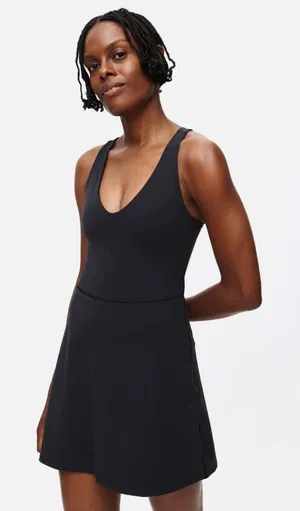 NWOT Outdoor Voices Volley Dress - Black - XS thumbnail 1