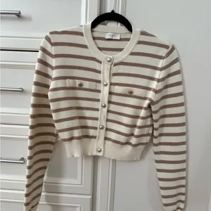 Meshki Striped Knit Cardigan thumbnail 2