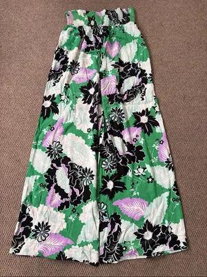 EUC Anthropologie Maeve Floral Wide Leg Pants Size thumbnail 11