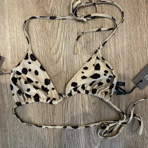 triangl swimwear Beige & Black Animal Spot Tie Bikini Set thumbnail 2
