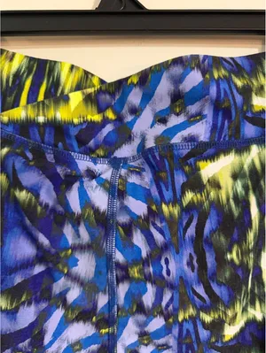 Fabletics Women's Large Blue Abstract Pattern Leggings thumbnail 7