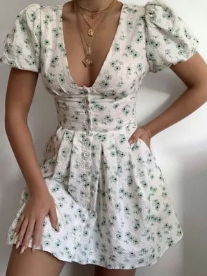 Showpo. Dovie Dress Sage Floral Size 4 thumbnail 2
