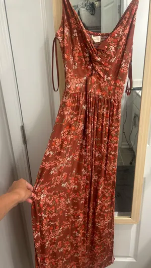 Altar'd State Floral maxi dress thumbnail 1