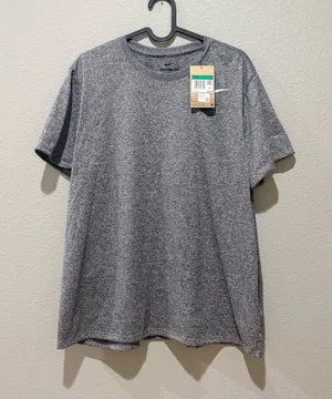 Nike Women’s Training Grey Short Sleeve Performance Tee Size XL thumbnail 1