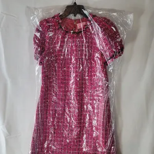 Kate Spade Size 2 NWOT Festive Tweed Mini Shift Dress Magenta Pink Fringe K9841 thumbnail 13