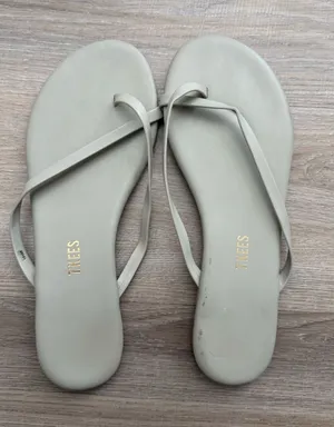 TKEES Riley Vegan Sandal Grey Size 8 thumbnail 1