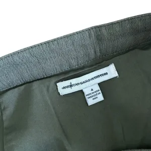 American Eagle Green Maxi Skirt with Slits Sz 4 thumbnail 2