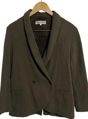 Free People Gauzy Blazer Brown thumbnail 1