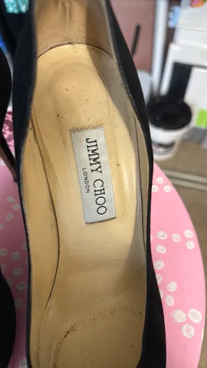 Jimmy Choo Black Suede Heels thumbnail 4