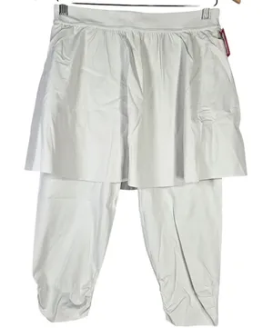 SPANX Booty Boost Skirt Around Knee Pants White Cloud‎ L NWT thumbnail 1