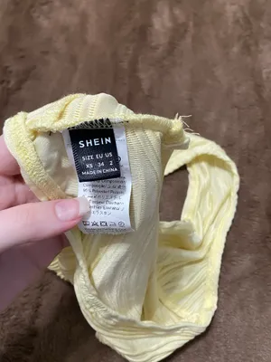 SHEIN ICON Solid Backless Halter Top Pastel Yellow Size XS thumbnail 5