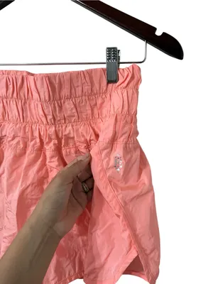 FREE PEOPLE FP Movement The Way Home Coral Pink Athletic Shorts thumbnail 5