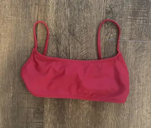 Maroon Bikini Top Red Size XS thumbnail 1