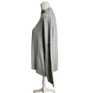 Simply Vera Vera Wang Gray Mockneck Sweater M Quiet Luxury Cashmere Blend thumbnail 4